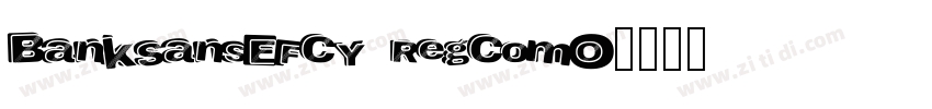 BankSansEFCY RegComO字体转换